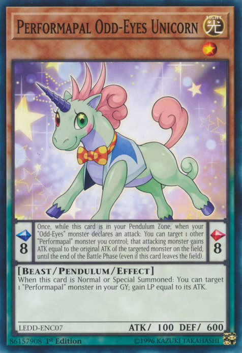 Performapal Odd-Eyes Unicorn [LEDD-ENC07] Common | GnG Games