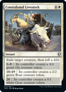 Contraband Livestock [Commander Legends: Battle for Baldur's Gate] | GnG Games