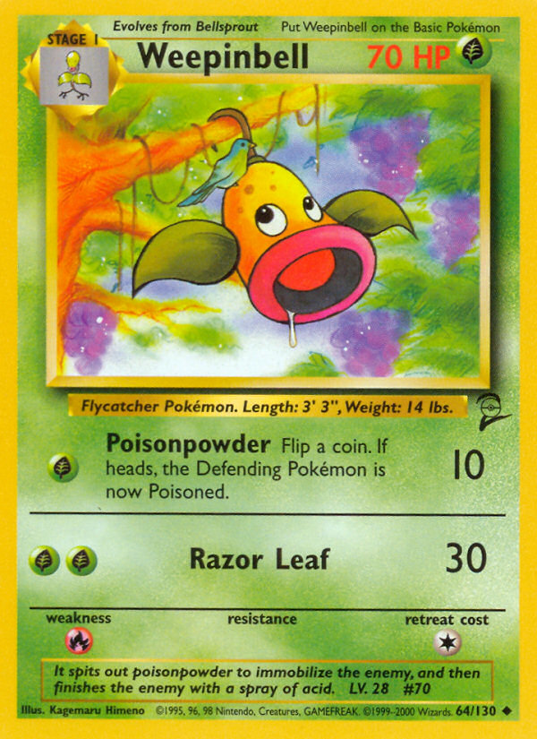 Weepinbell (64/130) [Base Set 2] | GnG Games