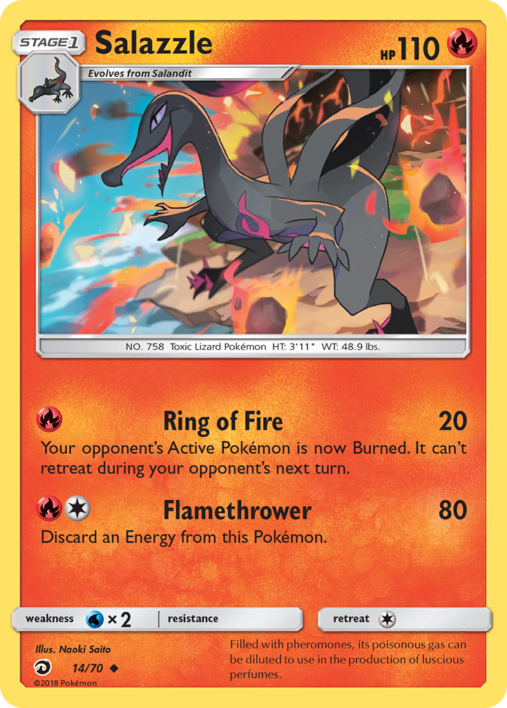 Salazzle (14/70) [Sun & Moon: Dragon Majesty] | GnG Games