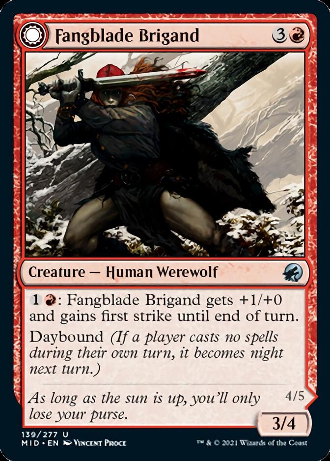 Fangblade Brigand // Fangblade Eviscerator [Innistrad: Midnight Hunt] | GnG Games