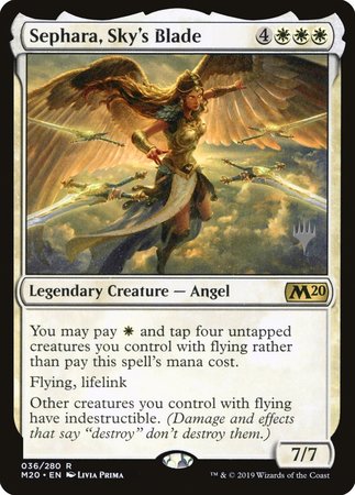 Sephara, Sky's Blade [Core Set 2020 Promos] | GnG Games