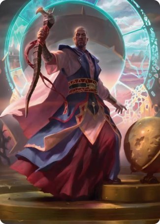 Teferi, Who Slows the Sunset Art Card [Innistrad: Midnight Hunt Art Series] | GnG Games