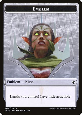 Emblem - Nissa, Who Shakes the World [War of the Spark Tokens] | GnG Games