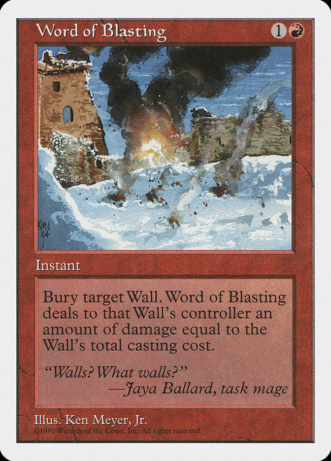 Word of Blasting [Fifth Edition] | GnG Games