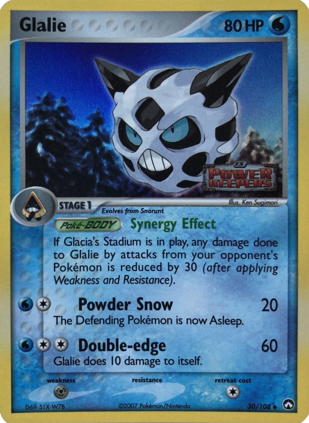 Glalie (30/108) (Stamped) [EX: Power Keepers] | GnG Games