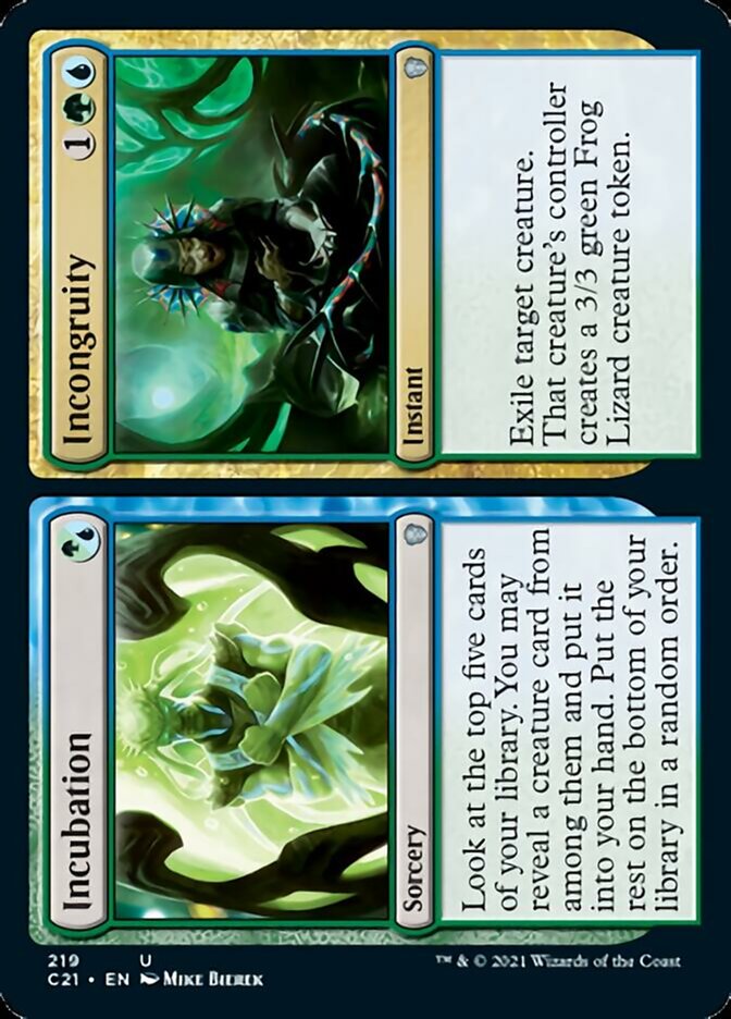Incubation // Incongruity [Commander 2021] | GnG Games