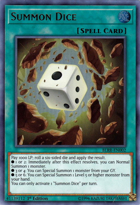 Summon Dice [BLRR-EN002] Ultra Rare | GnG Games