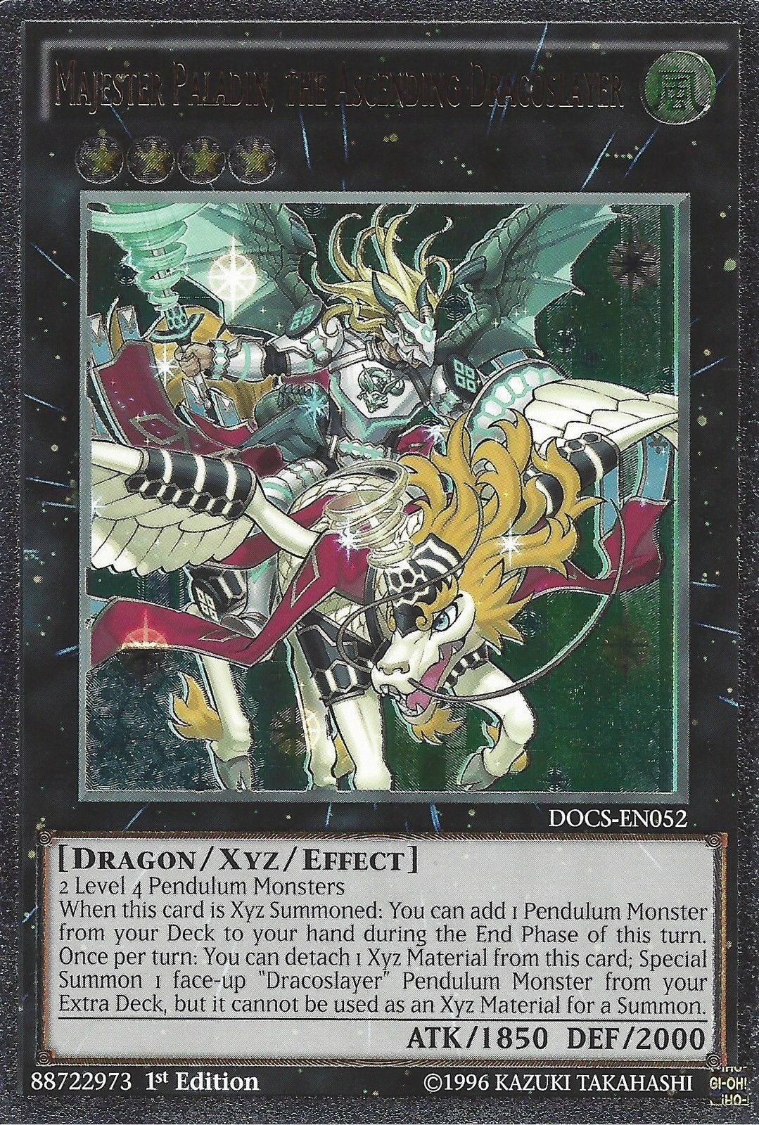 Majester Paladin, the Ascending Dracoslayer (UTR) [DOCS-EN052] Ultimate Rare | GnG Games