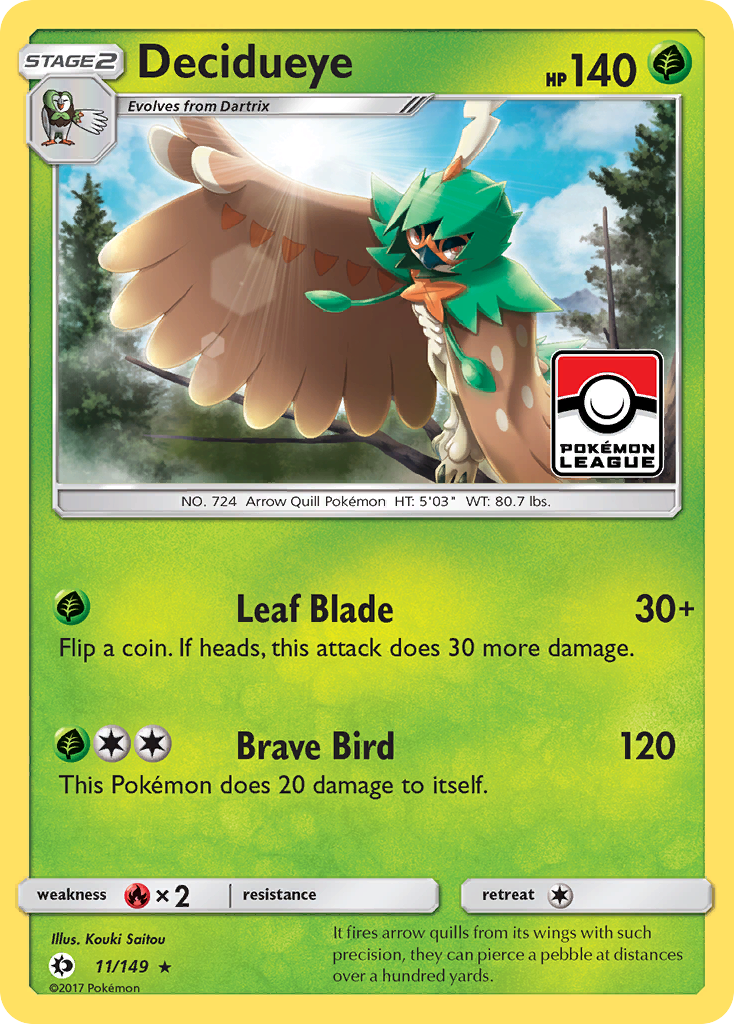 Decidueye (11/149) [Sun & Moon: Base Set] | GnG Games