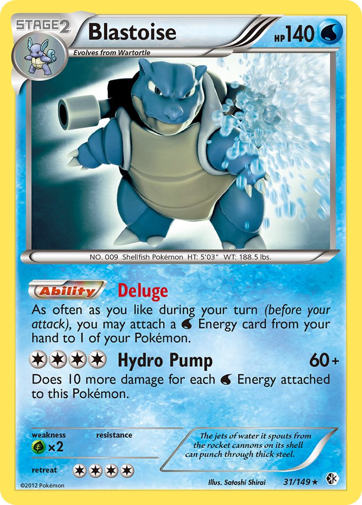 Blastoise (31/149) (Theme Deck Exclusive) [Black & White: Boundaries Crossed] | GnG Games