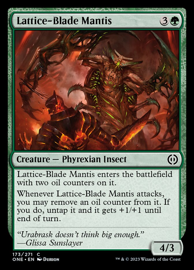 Lattice-Blade Mantis [Phyrexia: All Will Be One] | GnG Games