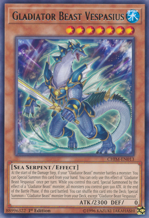 Gladiator Beast Vespasius [CHIM-EN013] Rare | GnG Games