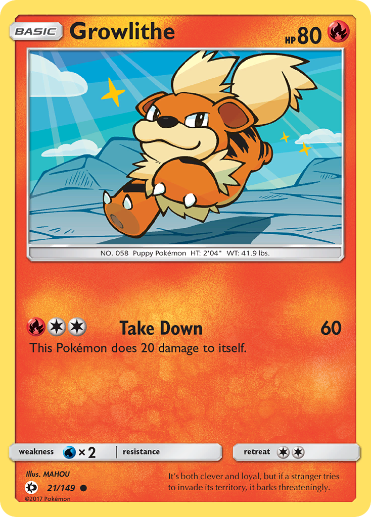 Growlithe (21/149) [Sun & Moon: Base Set] | GnG Games