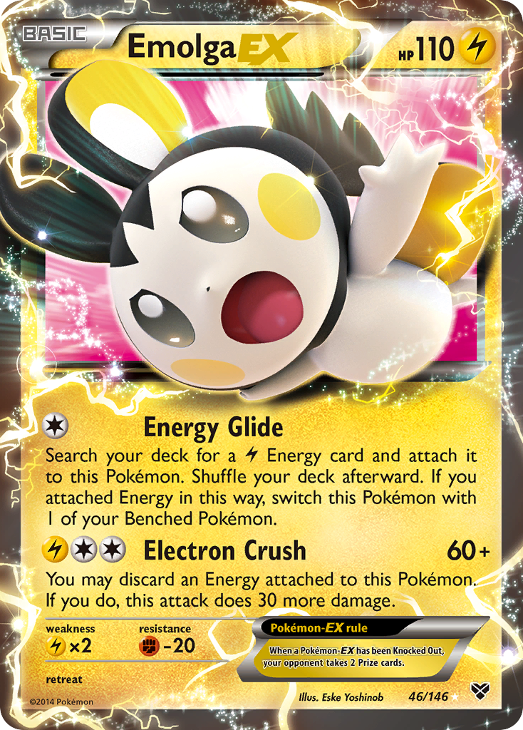 Emolga EX (46/146) [XY: Base Set] | GnG Games