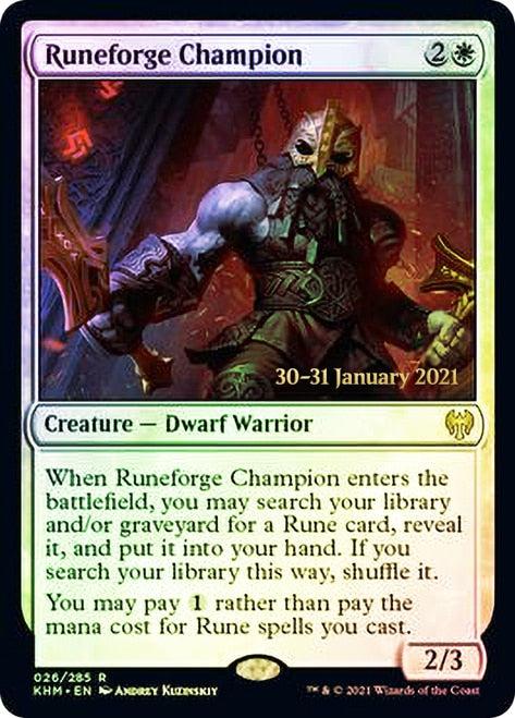 Runeforge Champion  [Kaldheim Prerelease Promos] | GnG Games