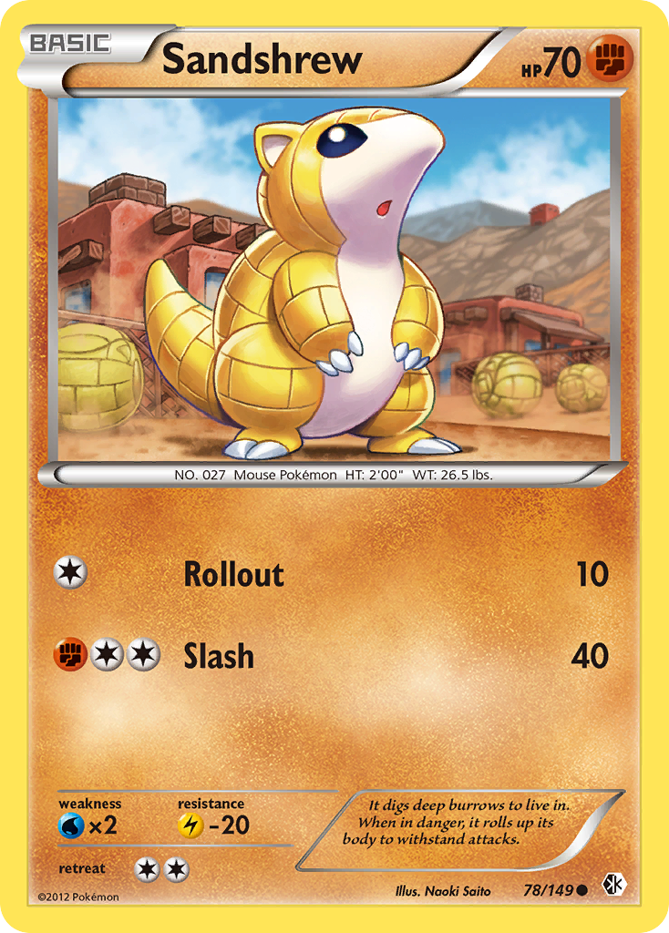 Sandshrew (78/149) [Black & White: Boundaries Crossed] | GnG Games