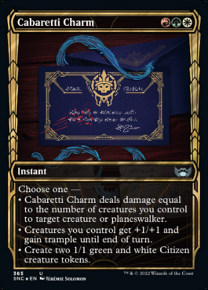 Cabaretti Charm (Showcase Golden Age Gilded Foil) [Streets of New Capenna] | GnG Games