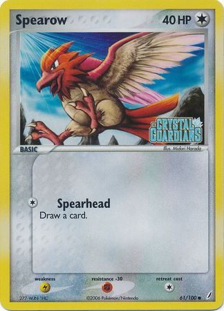 Spearow (61/100) (Stamped) [EX: Crystal Guardians] | GnG Games