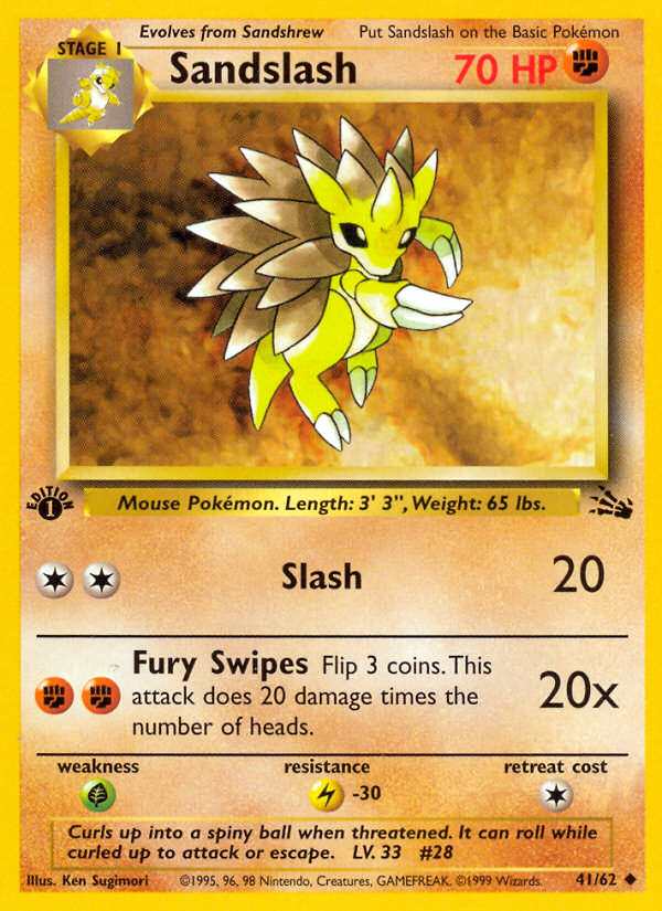 Sandslash (41/62) [Fossil 1st Edition] | GnG Games