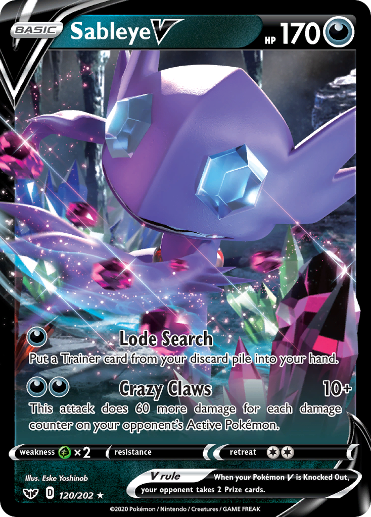 Sableye V (120/202) [Sword & Shield: Base Set] | GnG Games