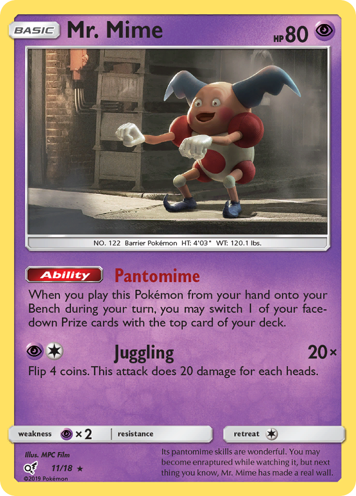 Mr. Mime (11/18) [Sun & Moon: Detective Pikachu] | GnG Games