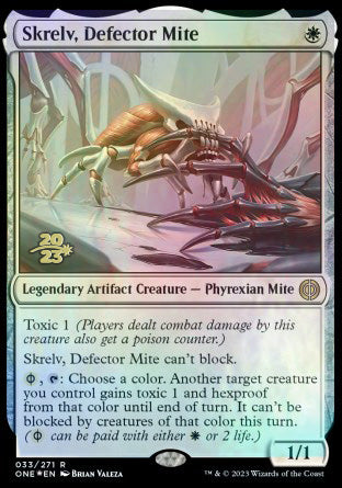 Skrelv, Defector Mite [Phyrexia: All Will Be One Prerelease Promos] | GnG Games