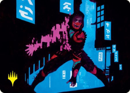 Return to Action Art Card (Gold-Stamped Signature) [Kamigawa: Neon Dynasty Art Series] | GnG Games