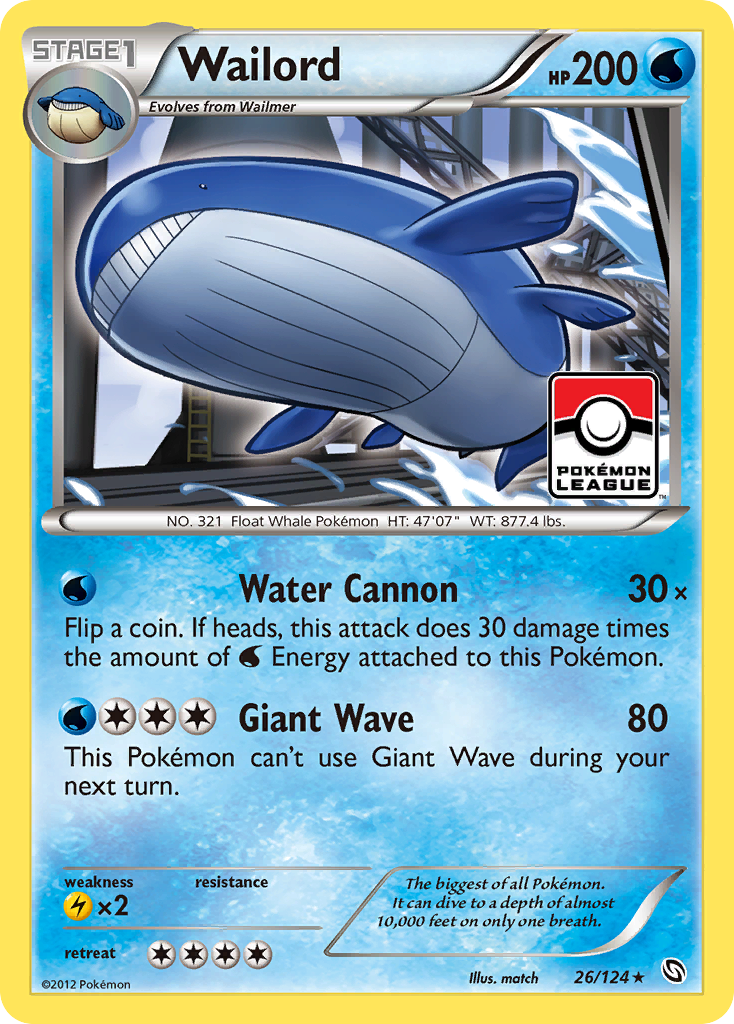 Wailord (26/124) [Black & White: Dragons Exalted] | GnG Games