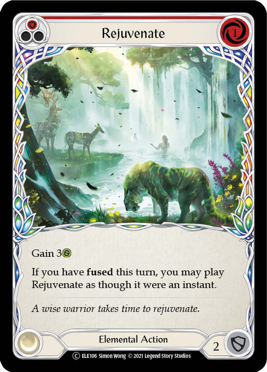 Rejuvenate (Red) [U-ELE106] Unlimited Rainbow Foil | GnG Games