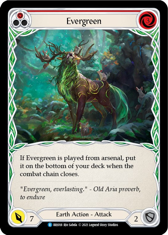 Evergreen (Red) [BRI018] (Tales of Aria Briar Blitz Deck)  1st Edition Normal | GnG Games