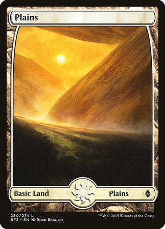 Plains (250) - Full Art [Battle for Zendikar] | GnG Games