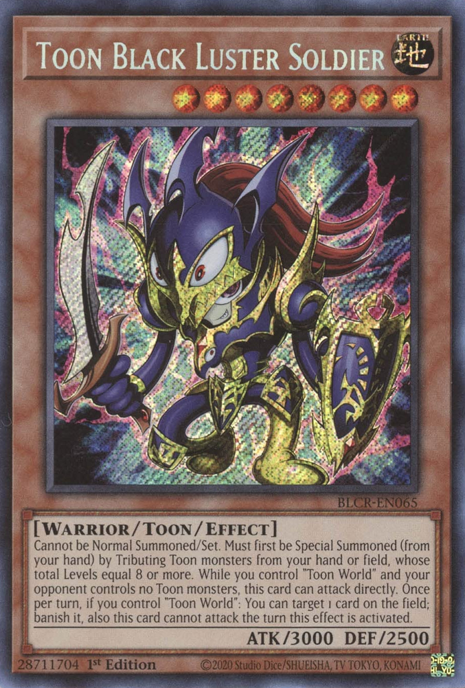 Toon Black Luster Soldier [BLCR-EN065] Secret Rare | GnG Games