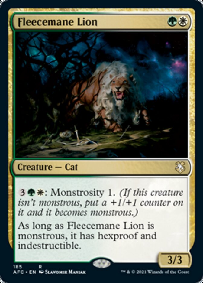 Fleecemane Lion [Dungeons & Dragons: Adventures in the Forgotten Realms Commander] | GnG Games