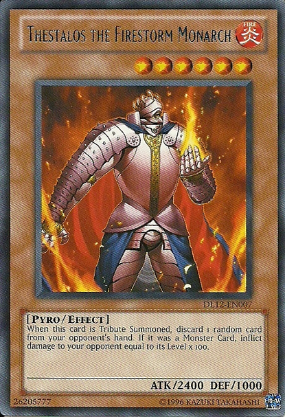 Thestalos the Firestorm Monarch (Blue) [DL12-EN007] Rare | GnG Games
