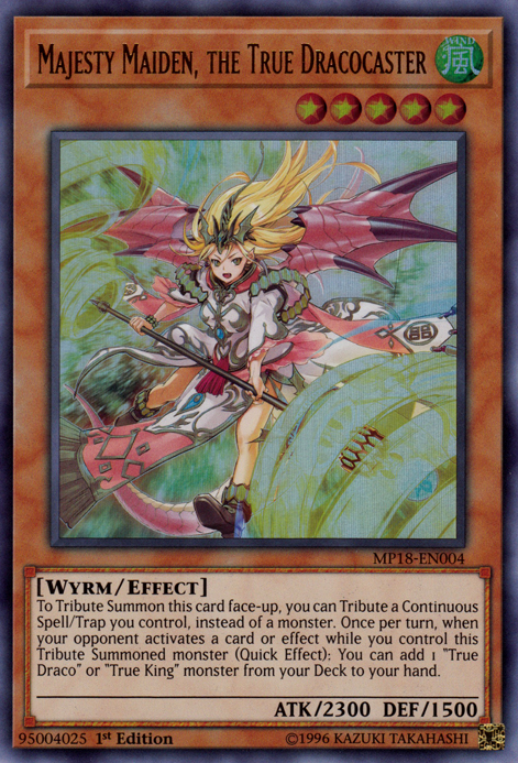 Majesty Maiden, the True Dracocaster [MP18-EN004] Ultra Rare | GnG Games