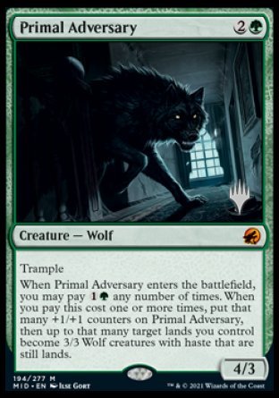 Primal Adversary (Promo Pack) [Innistrad: Midnight Hunt Promos] | GnG Games