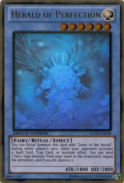 Herald of Perfection [GLD5-EN030] Ghost/Gold Rare | GnG Games