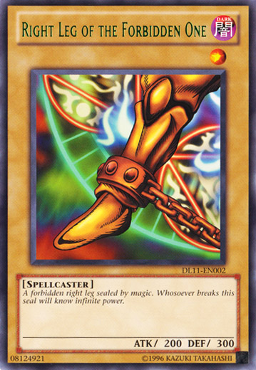 Right Leg of the Forbidden One (Green) [DL11-EN002] Rare | GnG Games