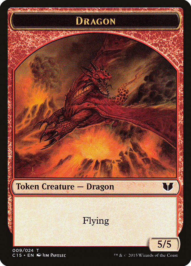 Dragon // Dragon Double-Sided Token [Commander 2015 Tokens] | GnG Games