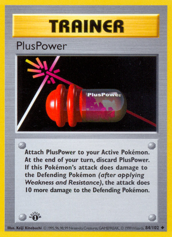 PlusPower (84/102) (Shadowless) [Base Set 1st Edition] | GnG Games