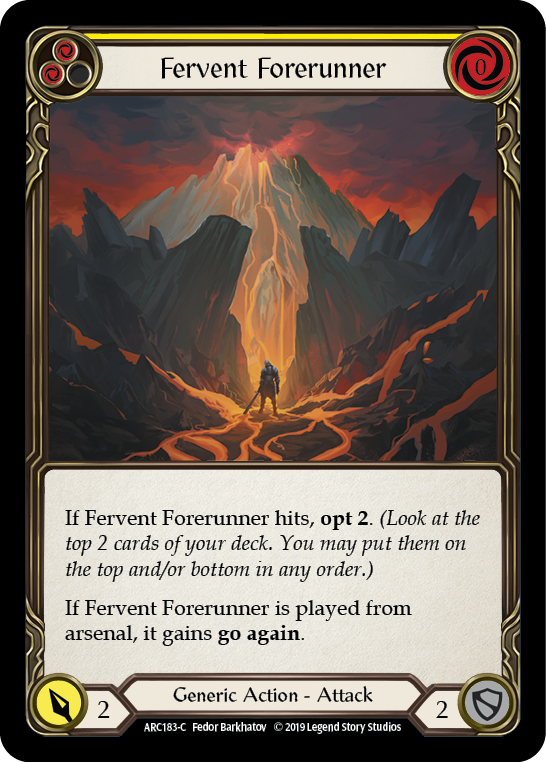 Fervent Forerunner (Yellow) [ARC183-C] 1st Edition Normal | GnG Games