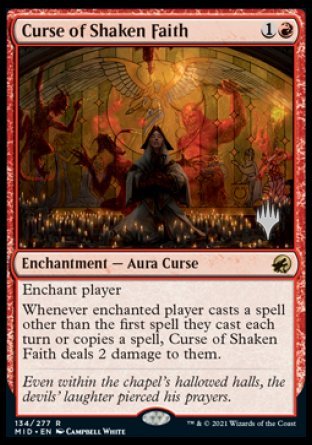 Curse of Shaken Faith (Promo Pack) [Innistrad: Midnight Hunt Promos] | GnG Games