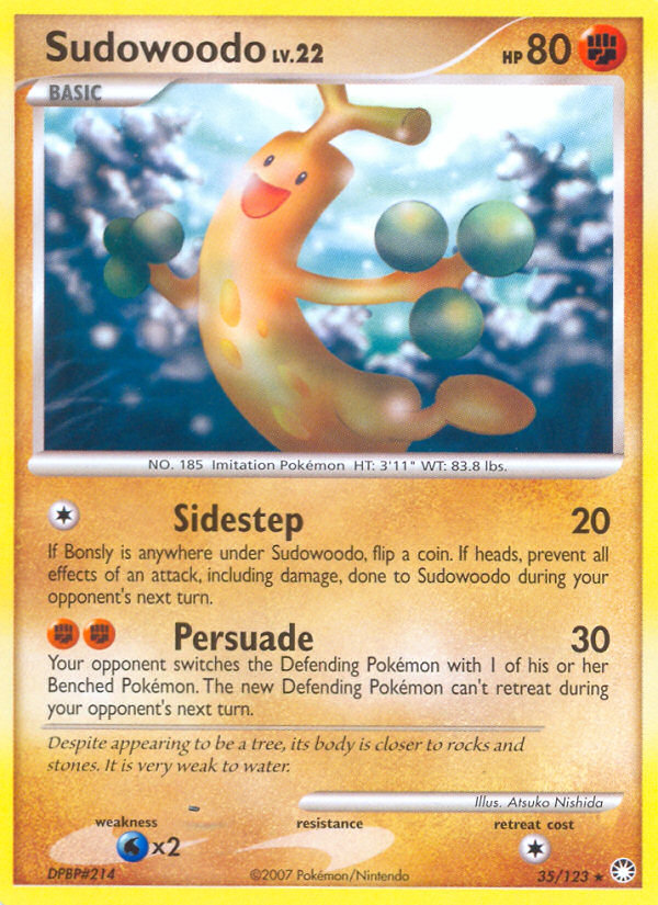 Sudowoodo (35/123) [Diamond & Pearl: Mysterious Treasures] | GnG Games