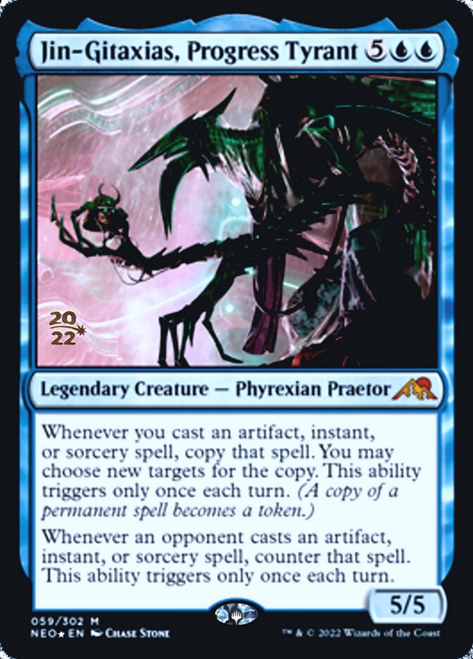 Jin-Gitaxias, Progress Tyrant [Kamigawa: Neon Dynasty Prerelease Promos] | GnG Games