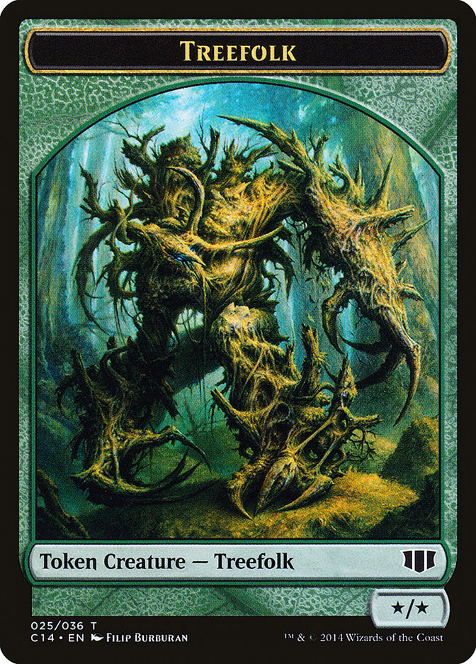 Treefolk // Wolf Double-sided Token [Commander 2014 Tokens] | GnG Games