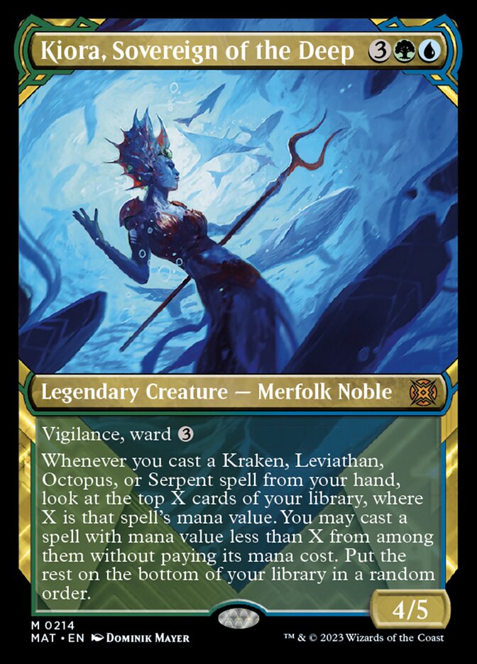 Kiora, Sovereign of the Deep (Showcase Halo Foil) [March of the Machine: The Aftermath] | GnG Games