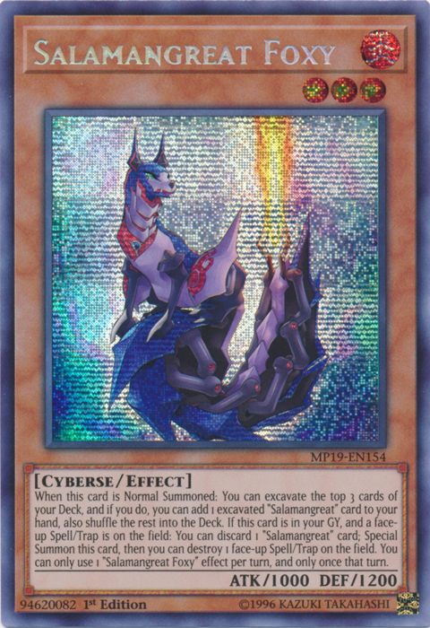 Salamangreat Foxy [MP19-EN154] Prismatic Secret Rare | GnG Games