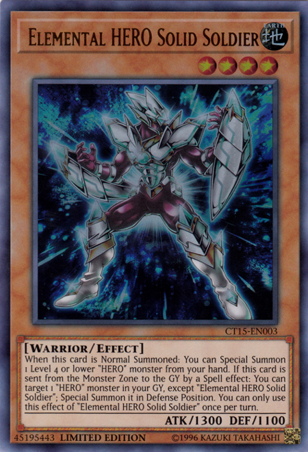 Elemental HERO Solid Soldier [CT15-EN003] Ultra Rare | GnG Games