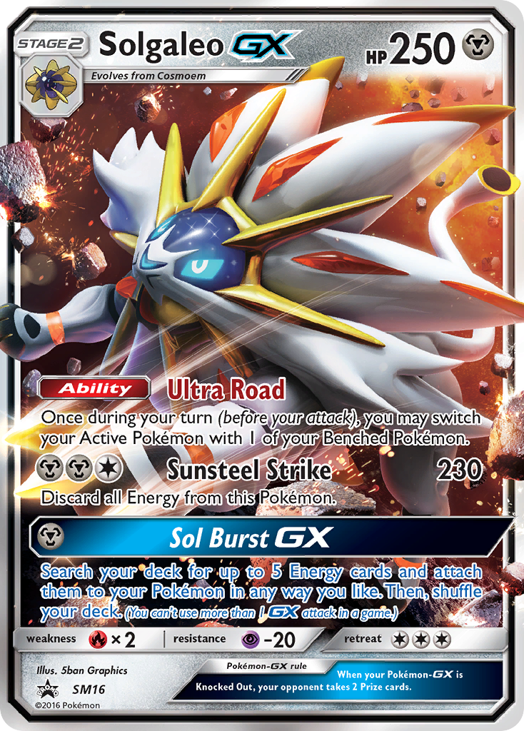 Solgaleo GX (SM16) [Sun & Moon: Black Star Promos] | GnG Games